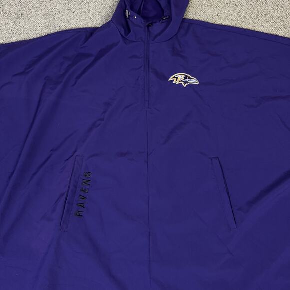 NFL Tony Gonzalez Baltimore Ravens Jacket Poncho US Men's XL - Picture 3 of 11